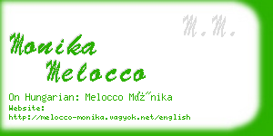 monika melocco business card